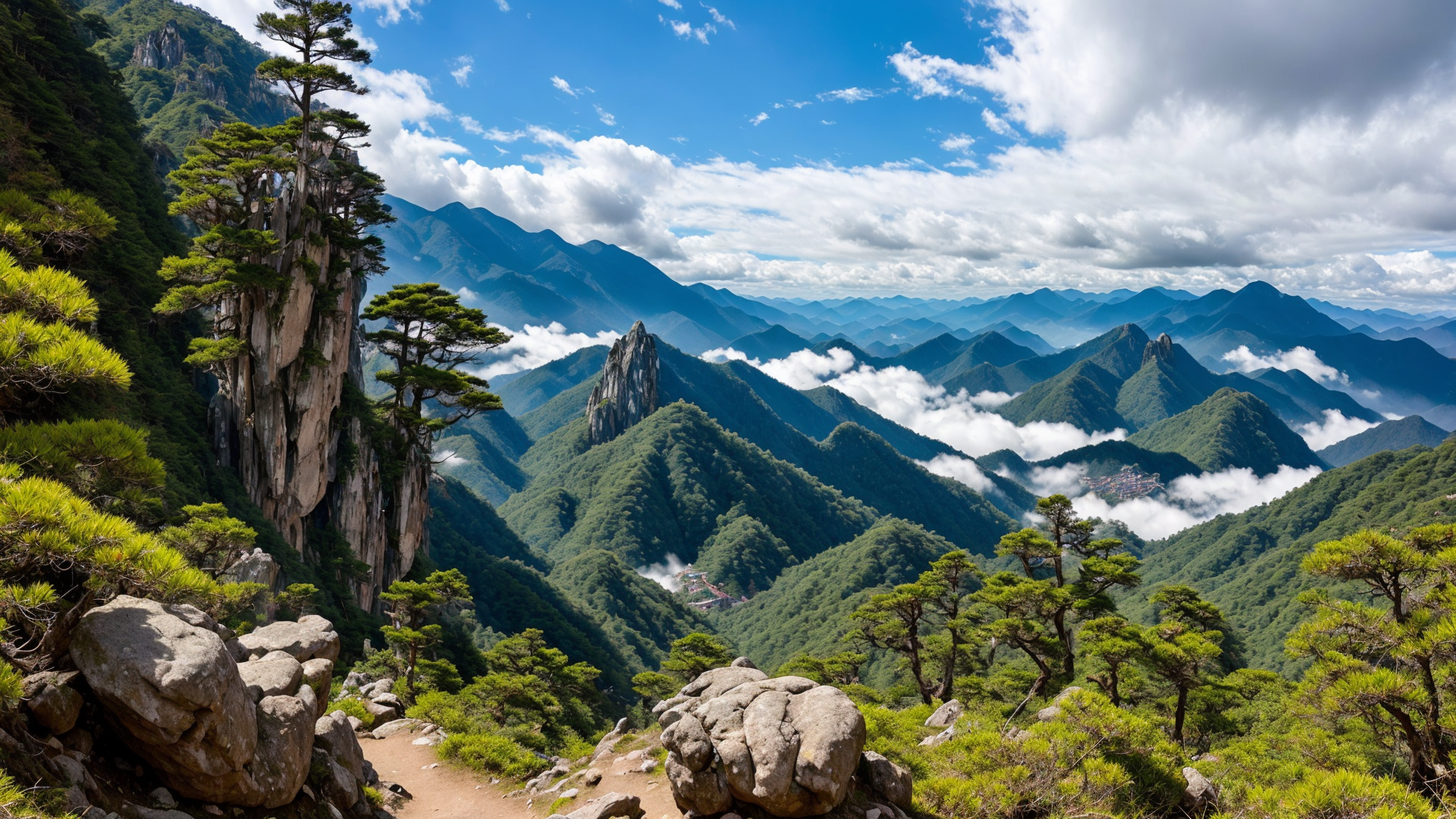 黄山名胜风景桌面壁纸图片