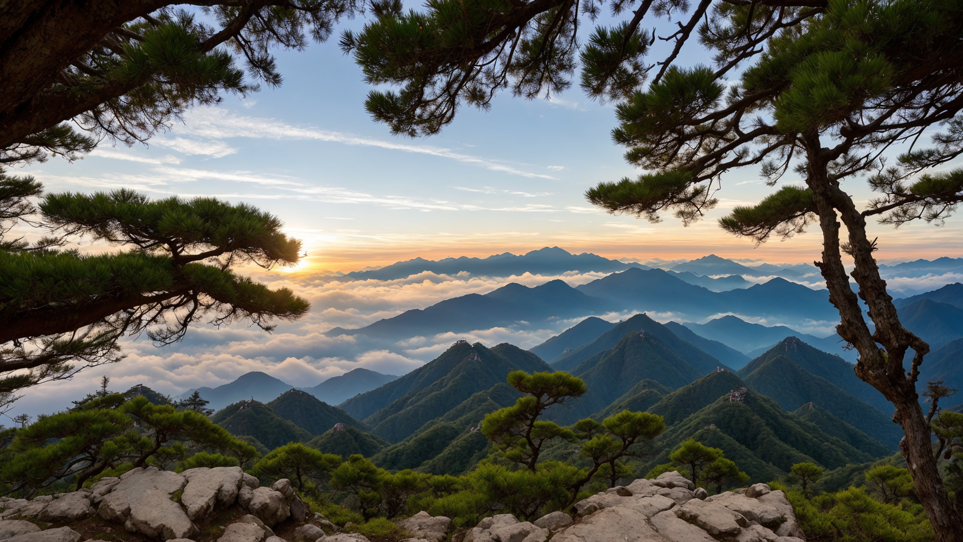 黄山名胜风景桌面壁纸图片