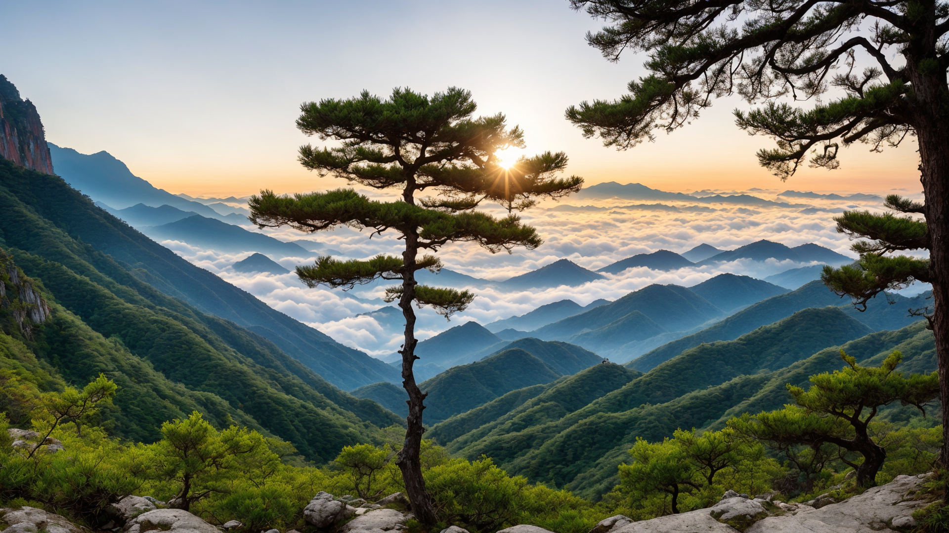 黄山名胜风景桌面壁纸图片