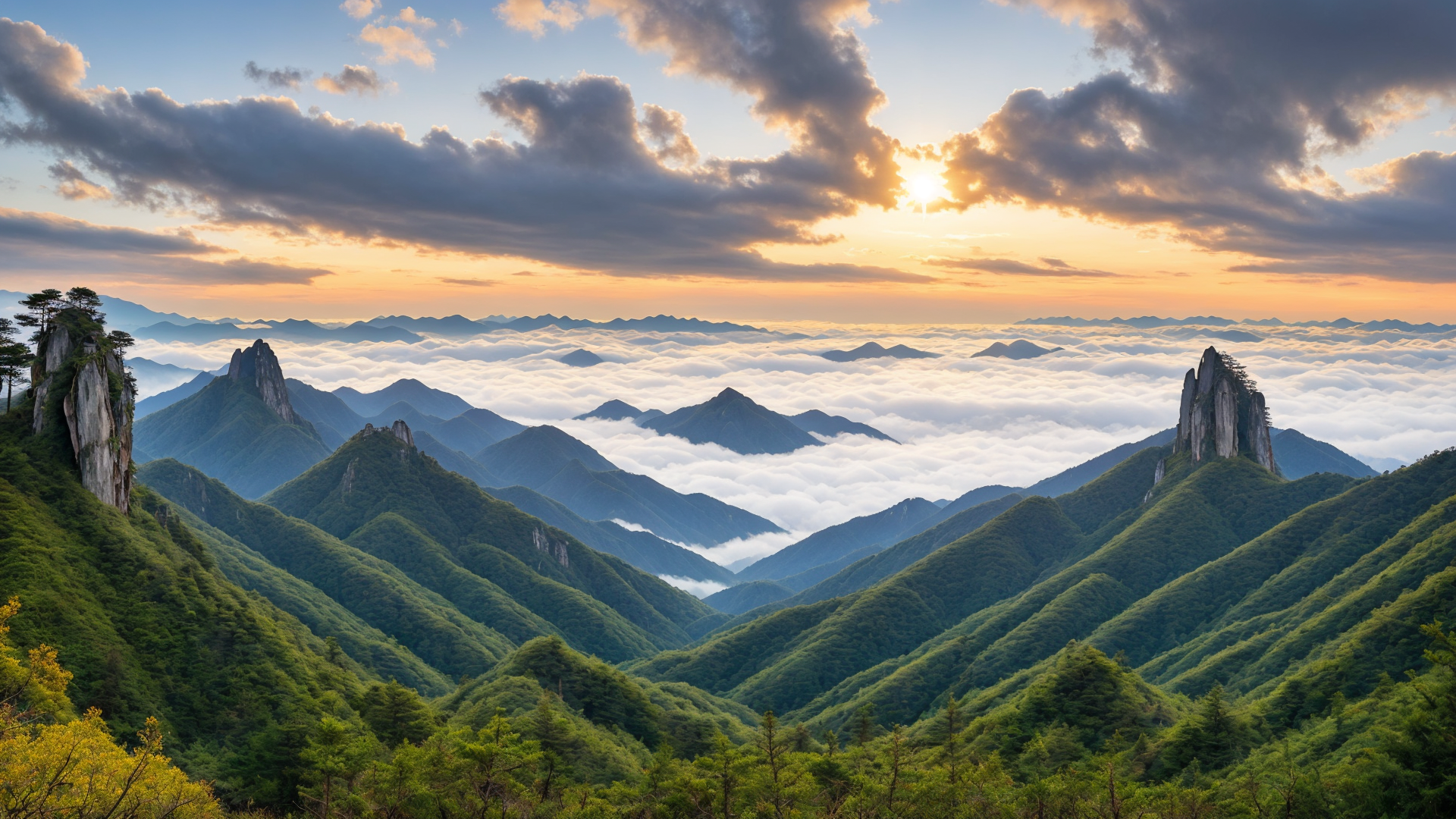 黄山名胜风景桌面壁纸图片