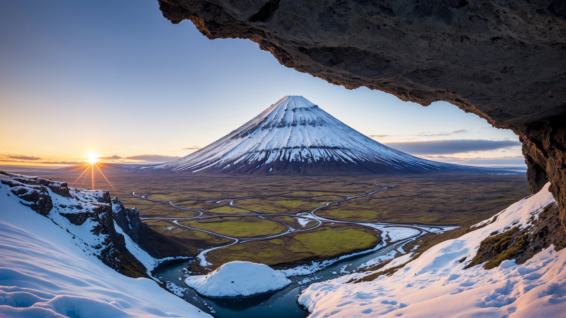 冰岛山川风景美图