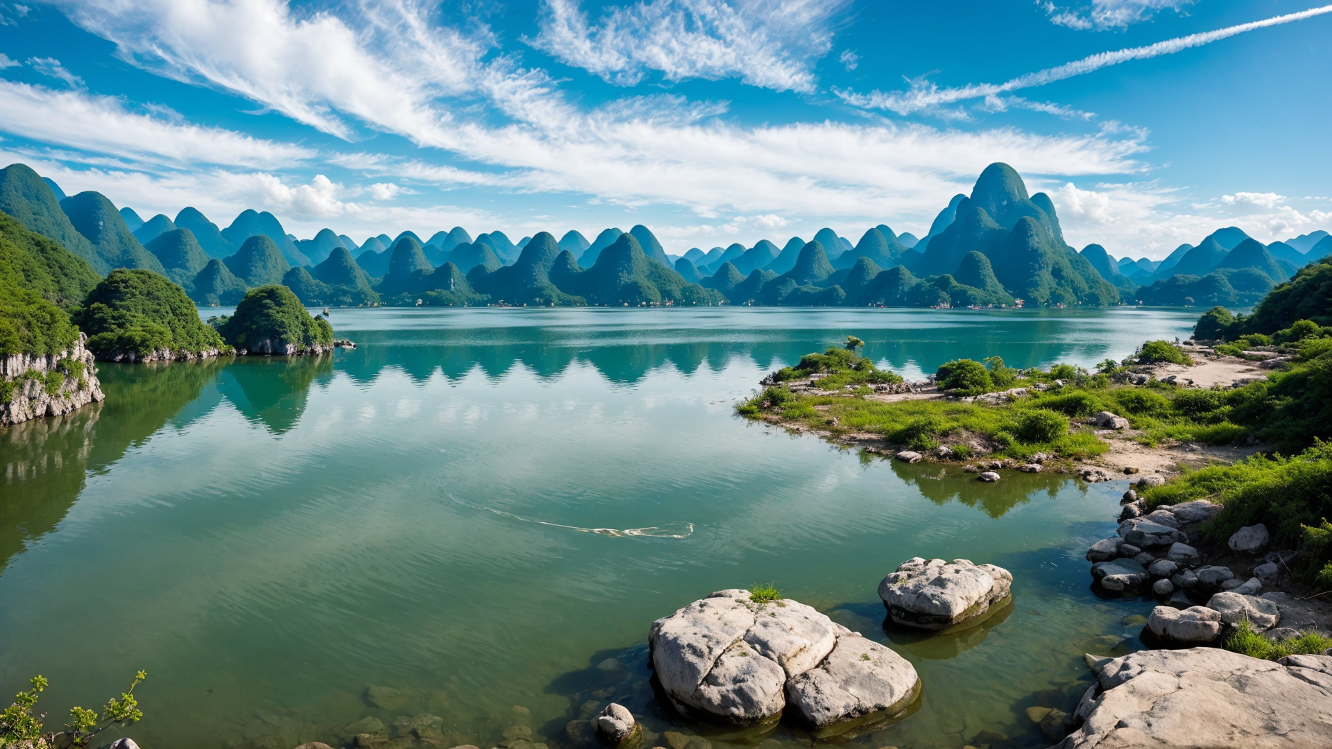 令人陶醉的桂林漓江高清美景桌面壁纸图片