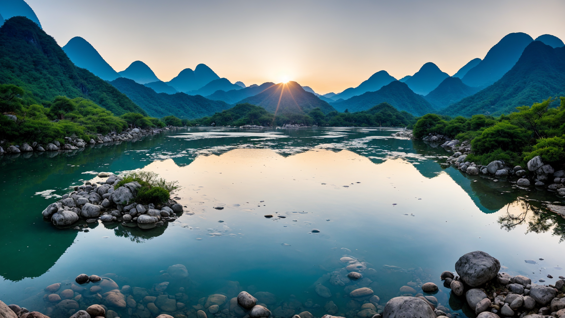 令人陶醉的桂林漓江高清美景桌面壁纸图片