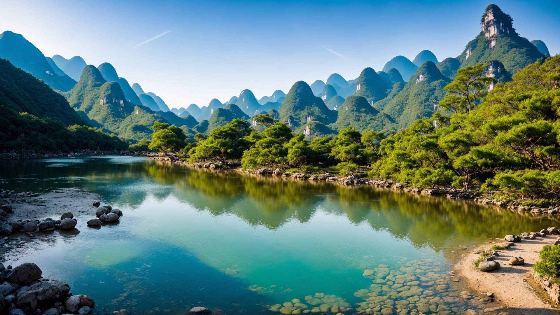 令人陶醉的桂林漓江高清美景桌面壁纸图片