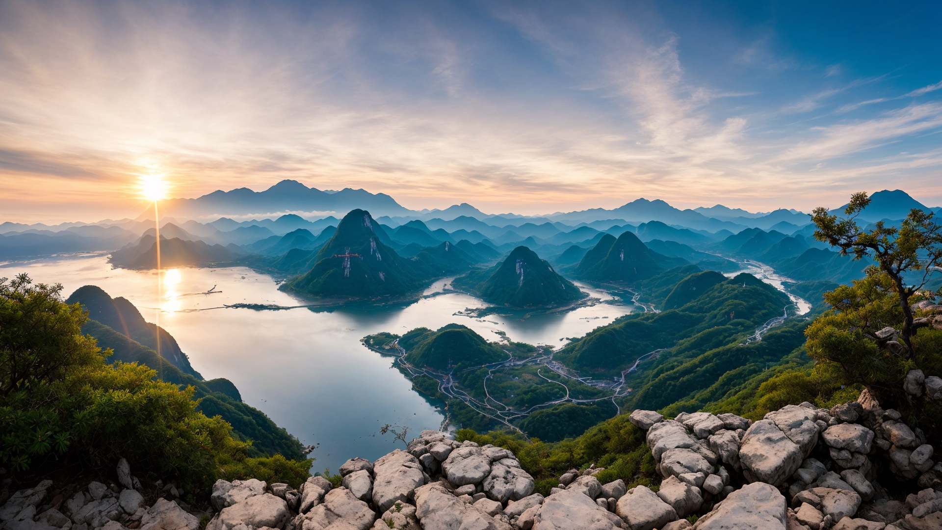 令人陶醉的桂林漓江高清美景桌面壁纸图片