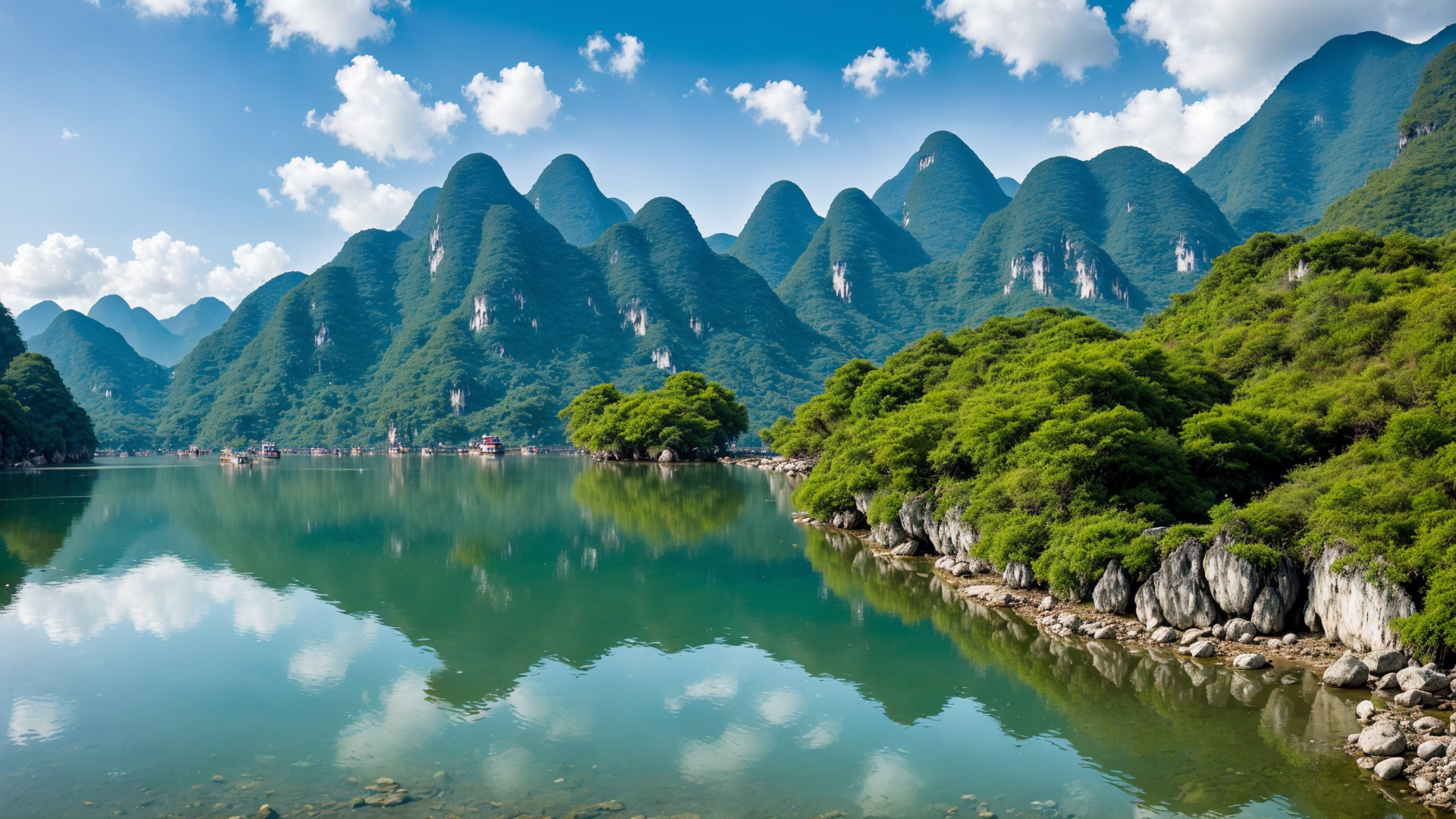 令人陶醉的桂林漓江高清美景桌面壁纸图片