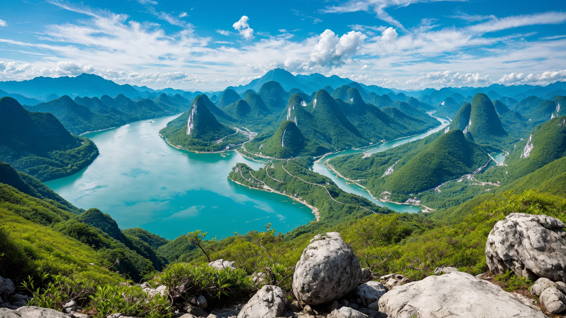 令人陶醉的桂林漓江高清美景桌面壁纸图片