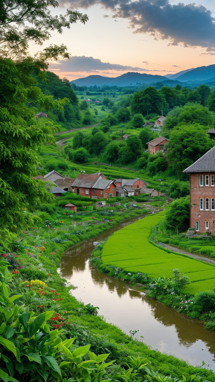 农村风景壁纸高清