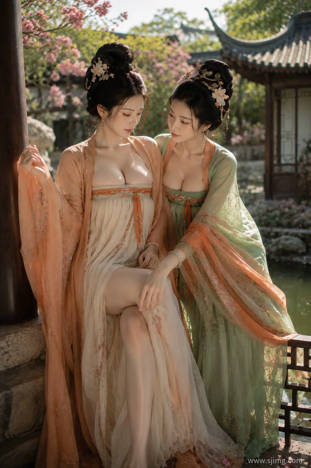 仙气飘飘 古风汉服美如画 平板高清壁纸