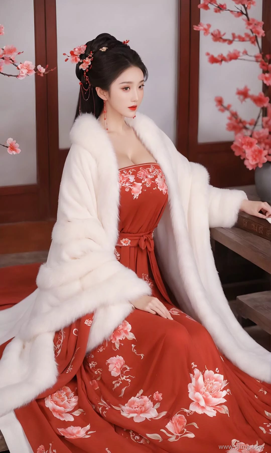 红妆 古装 体验古装的美 4K高清手机平板壁纸