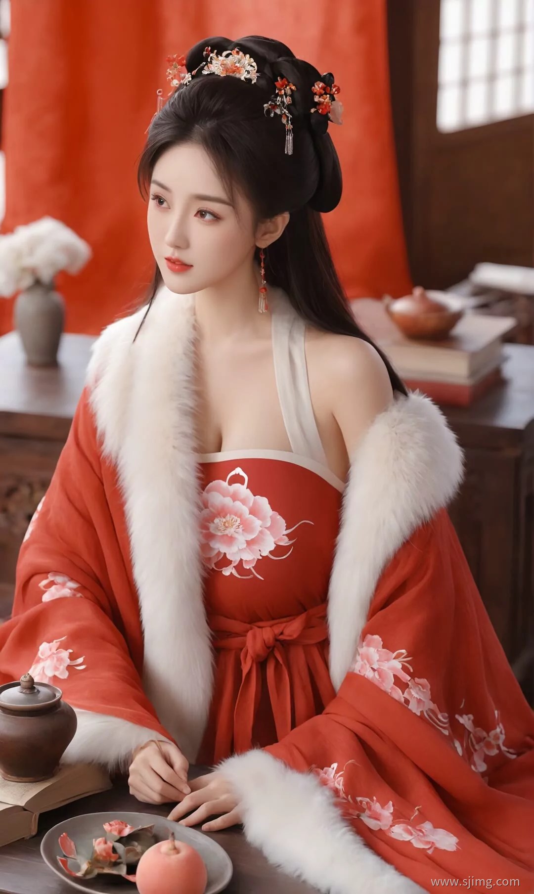 红妆 古装 体验古装的美 4K高清手机平板壁纸