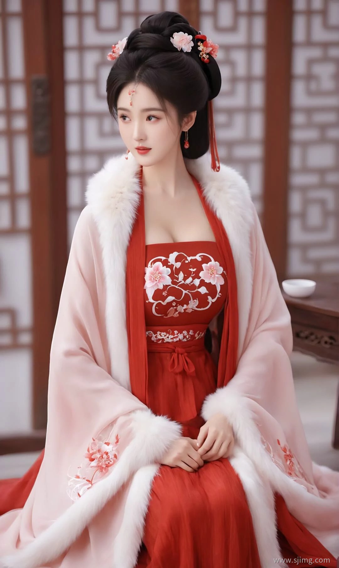 红妆 古装 体验古装的美 4K高清手机平板壁纸
