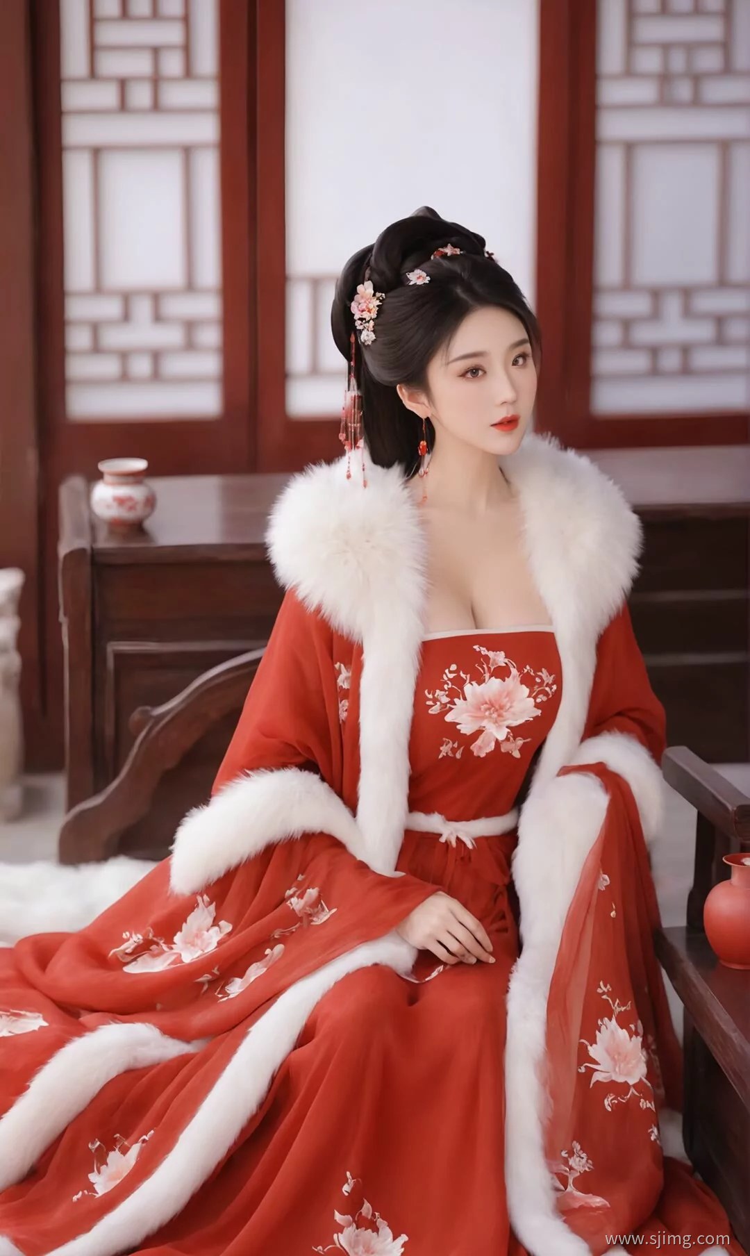 红妆 古装 体验古装的美 4K高清手机平板壁纸