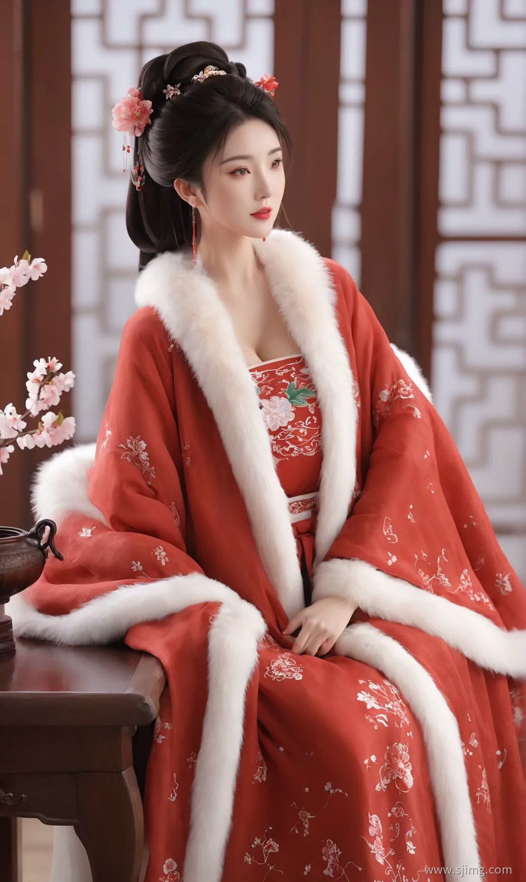 红妆 古装 体验古装的美 4K高清手机平板壁纸