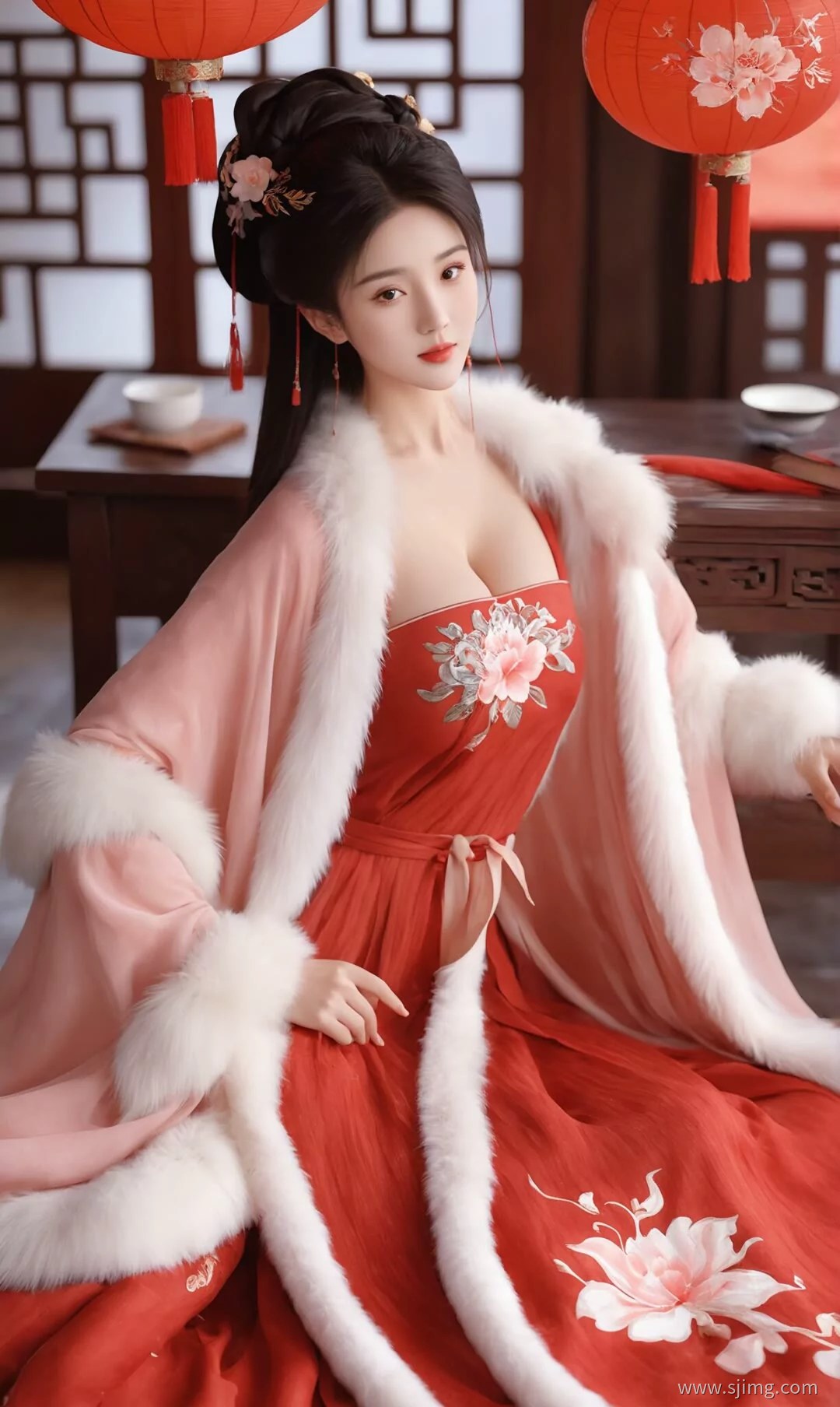 红妆 古装 体验古装的美 4K高清手机平板壁纸
