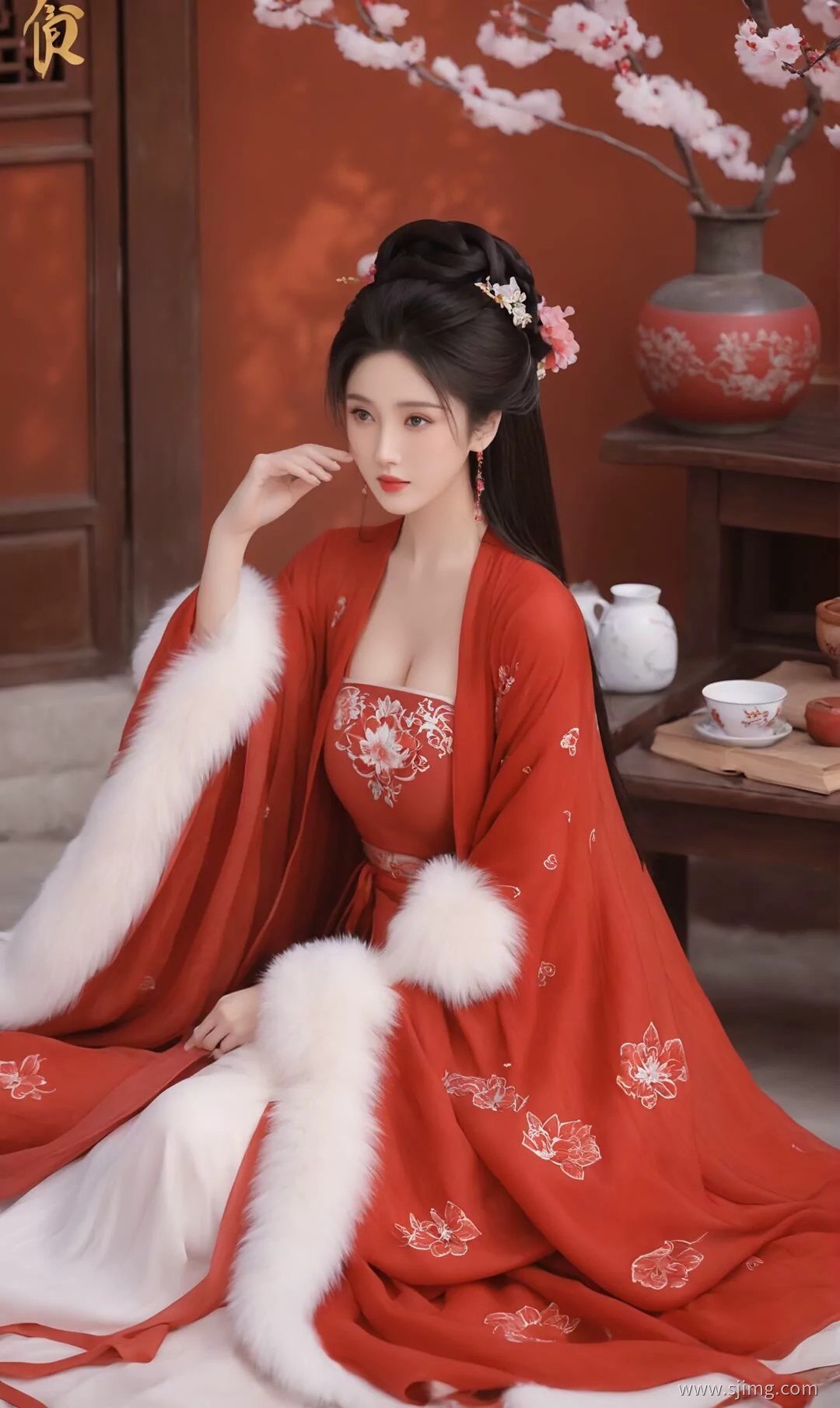 红妆 古装 体验古装的美 4K高清手机平板壁纸