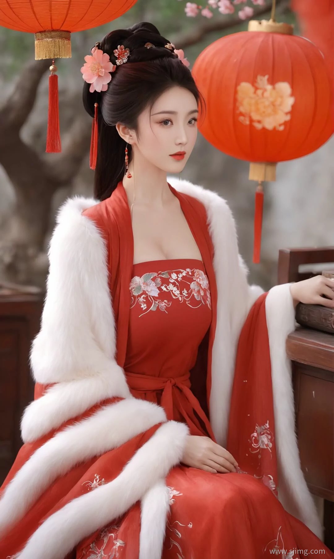 红妆 古装 体验古装的美 4K高清手机平板壁纸
