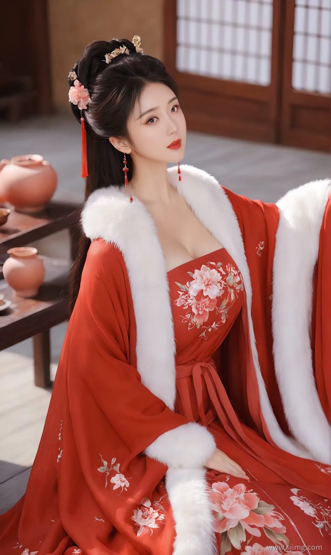 红妆 古装 体验古装的美 4K高清手机平板壁纸