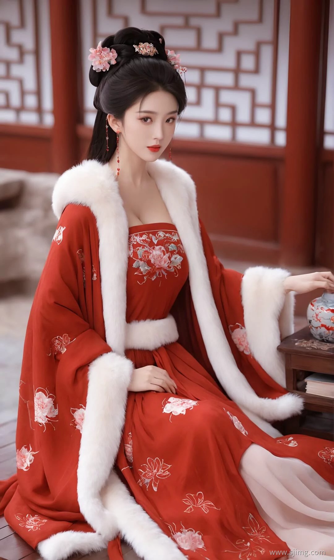 红妆 古装 体验古装的美 4K高清手机平板壁纸
