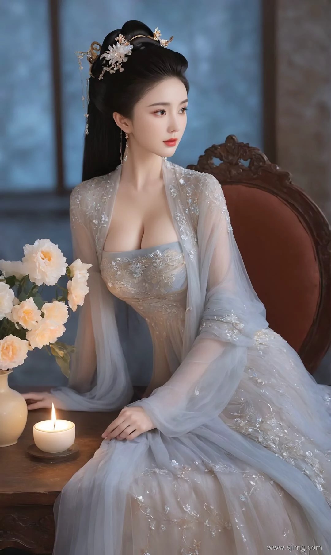 古装美人图集 古风汉服美如画 4K高清手机平板壁纸