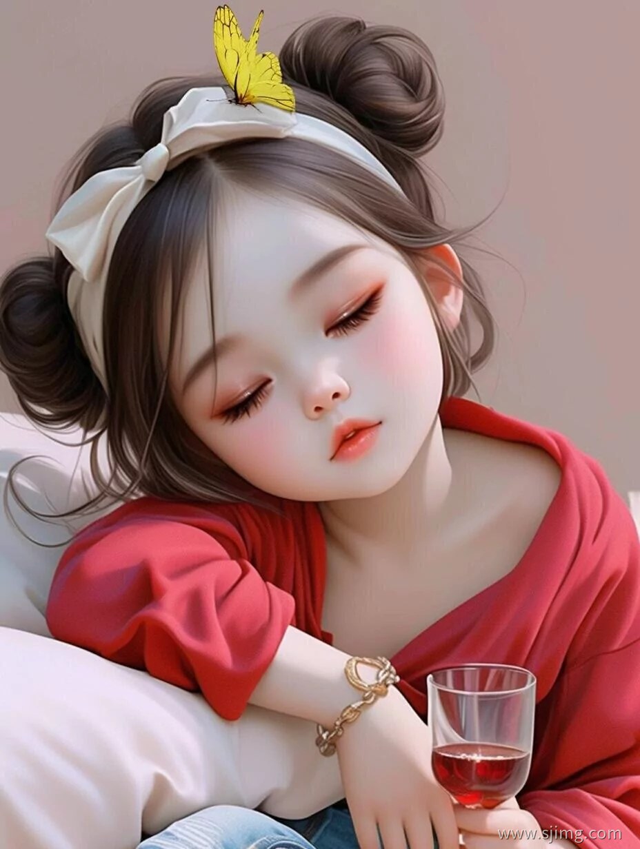 忧郁的小女人 高清手机壁纸 治愈系壁纸