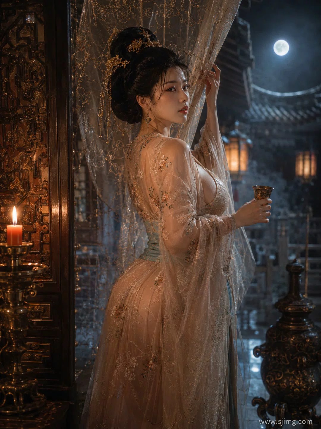 仙气飘飘 古风汉服美如画 平板高清壁纸