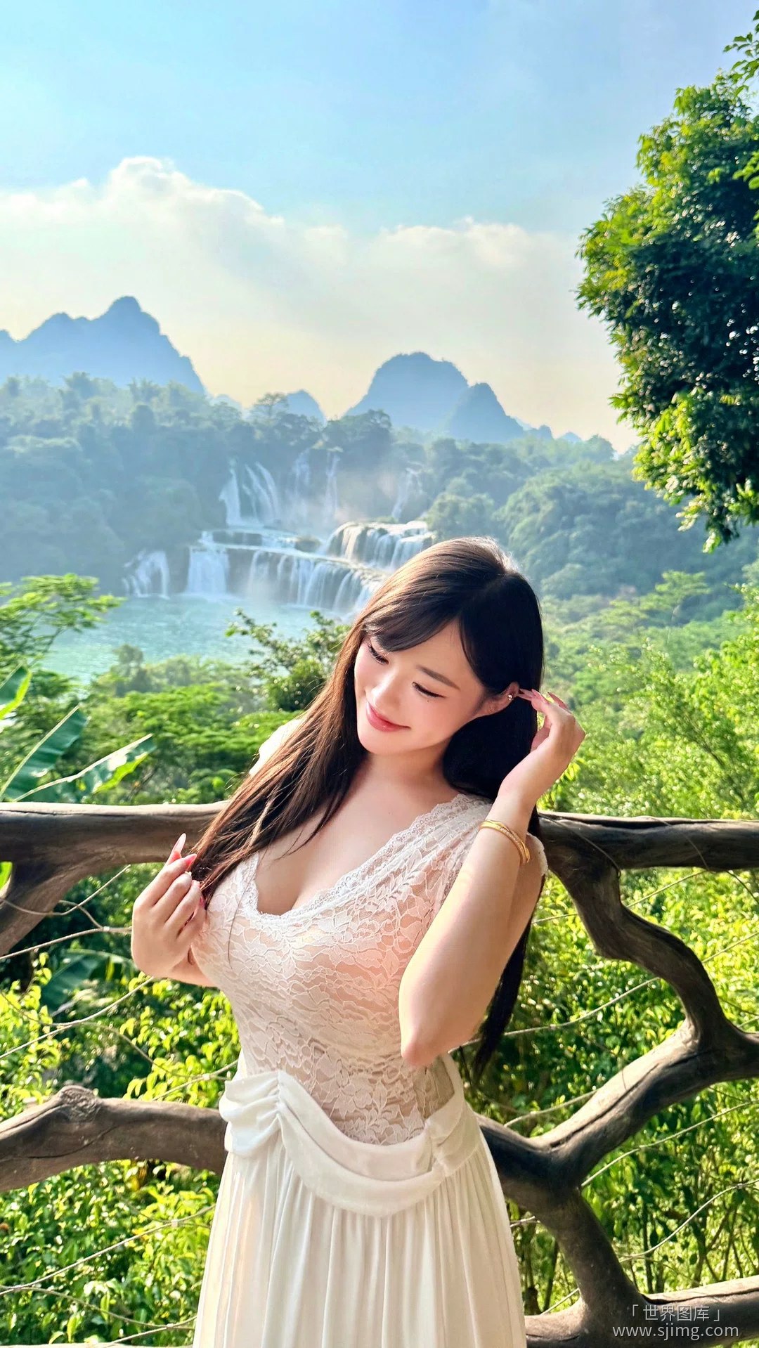 漂亮美女与风景 4K高清手机壁纸