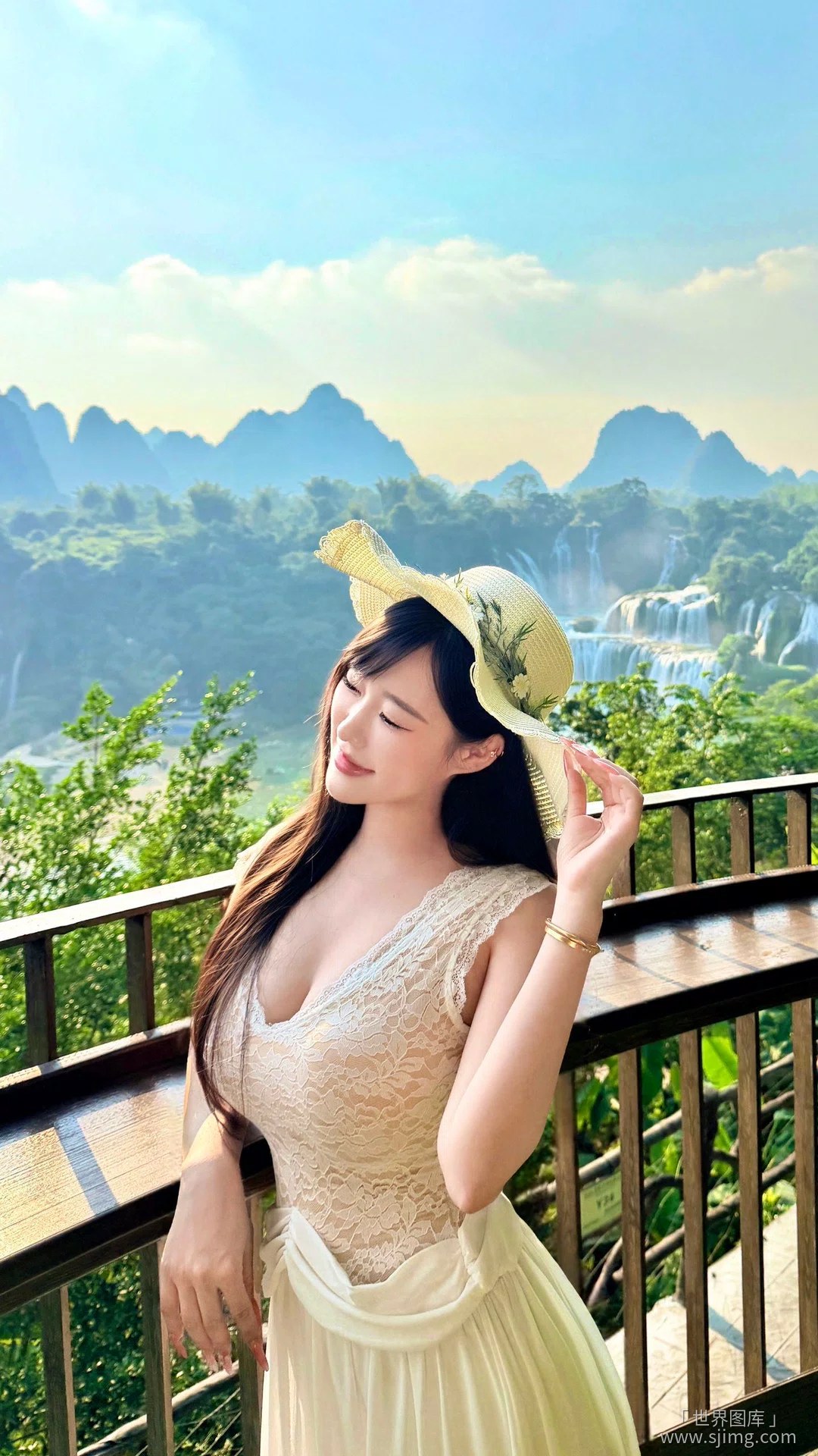 漂亮美女与风景 4K高清手机壁纸